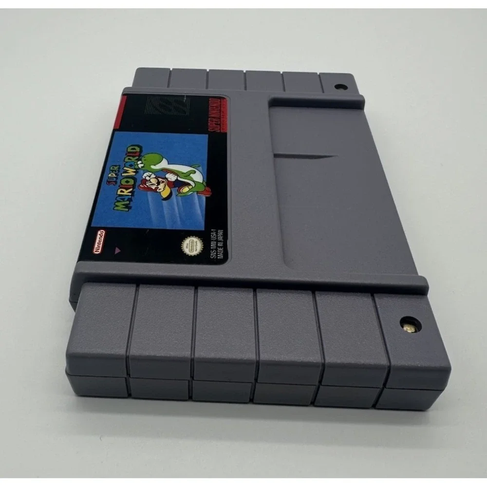 SUPER MARIO WORLD + MARIO PAINT CARTRIDGES - SNES SUPER NINTENDO TESTED & WORKS